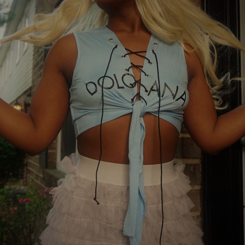 Dolce tie up top
